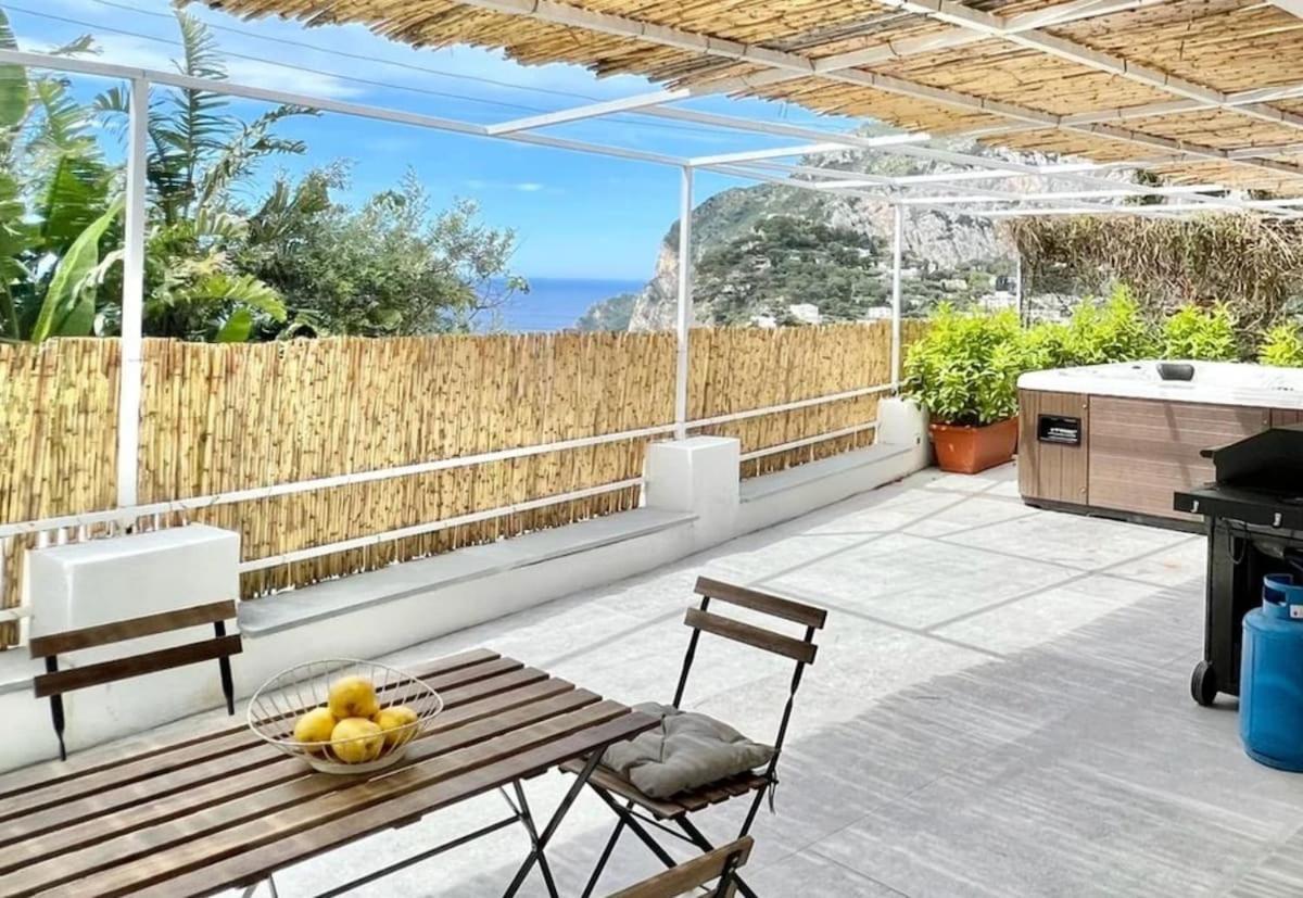 דירות Casa Nannina - Seaview Terrace With Jacuzzi In קאפרי חדר תמונה